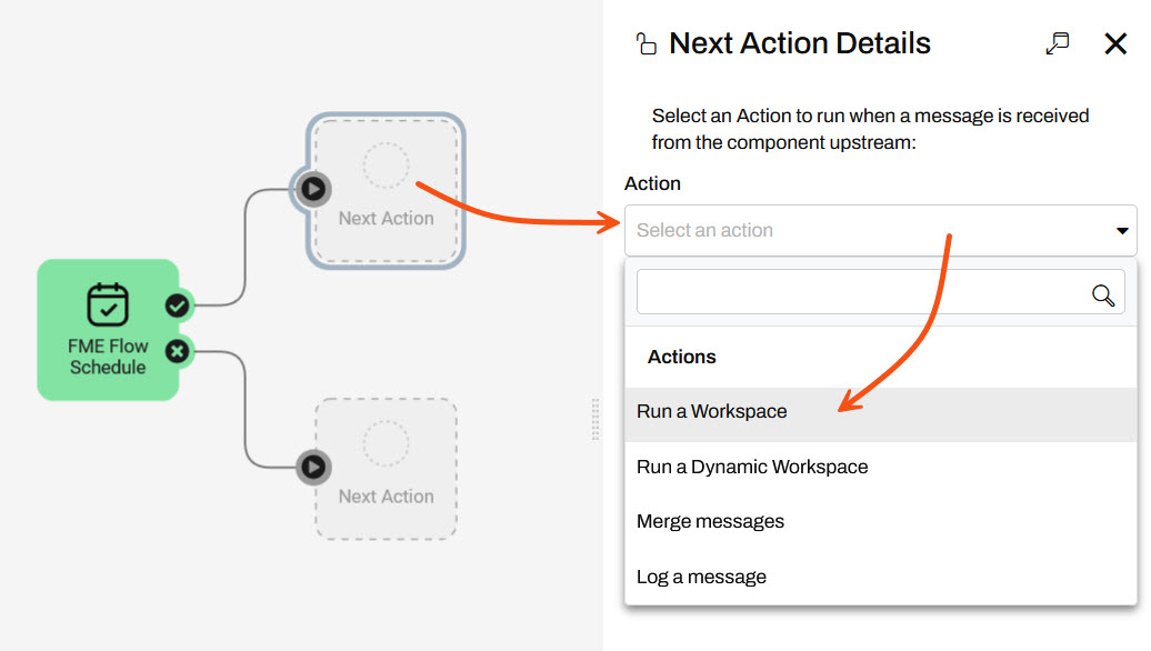 Configuring Next Action Details